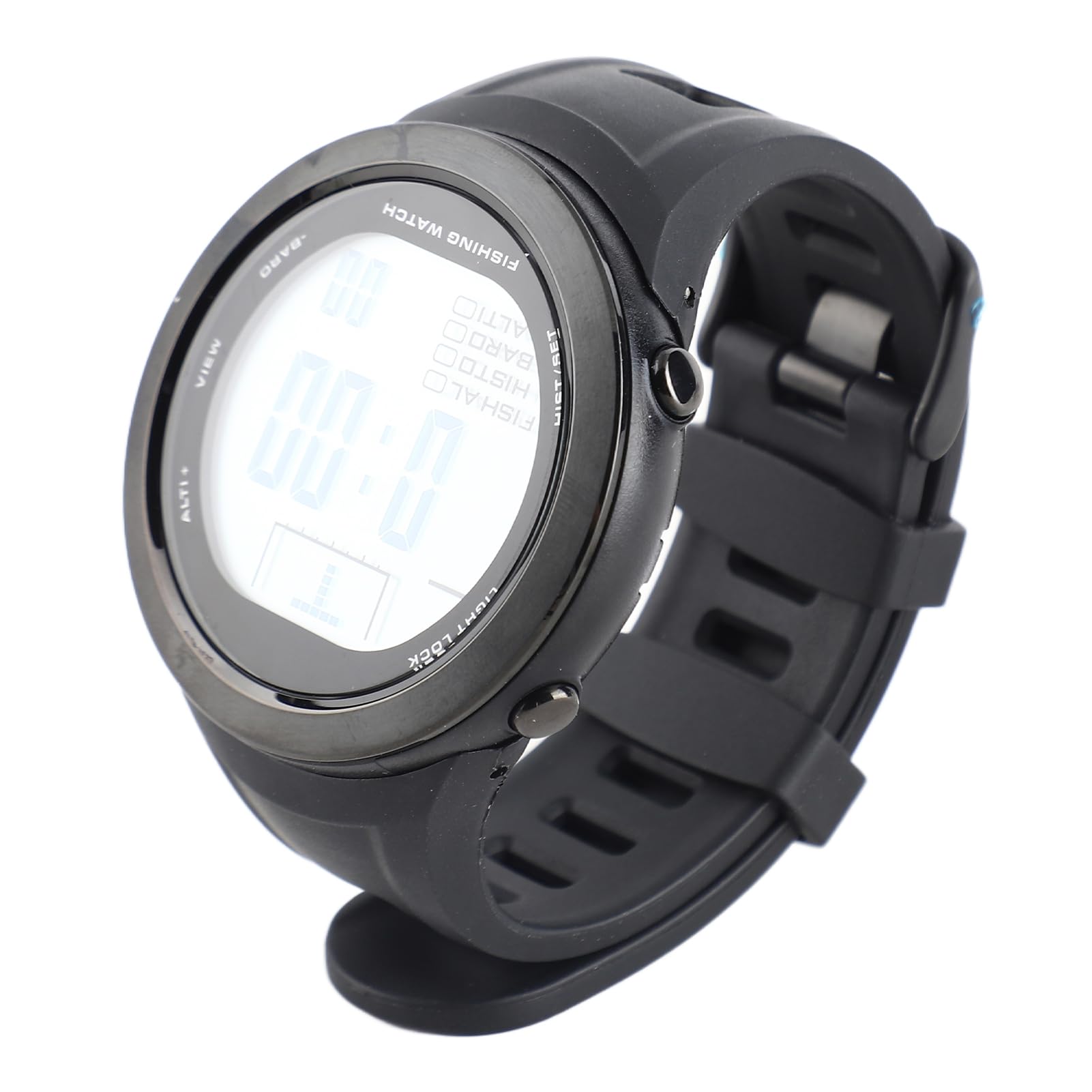 Orologio a pressione d'aria impermeabile alla pioggia termometro Altimetro multifunzionale per la pesca all'aperto, nero
