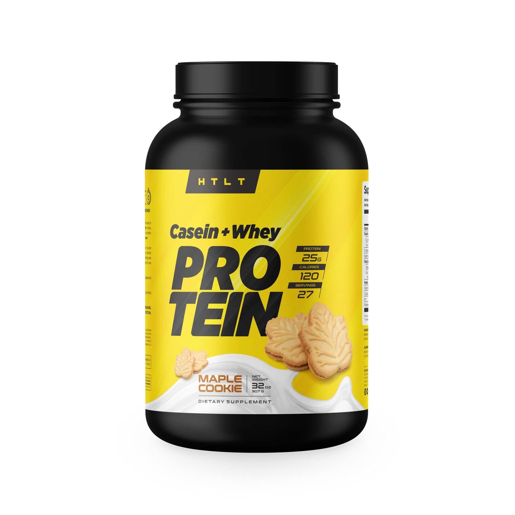 HTLT Supps Proteína em pó de whey + caseína, sabor Maple Cookie, 25 porções