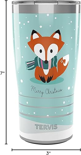 Miniatura 9 de Tervis Traveler - Vaso aislado de triple pared con aislamiento de Navidad y zorro mantiene las bebidas frías y calientes, 20 onzas, acero inoxidable