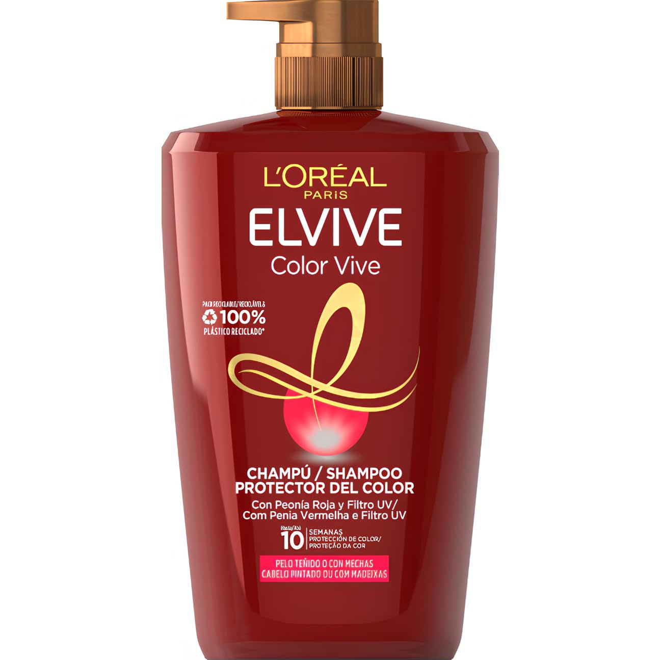  L'Oréal Paris Elvive Shampoo Color-Vive per Capelli Colorati, Buona Partenza e Lunga Sostenibilità di Colore, Capelli P