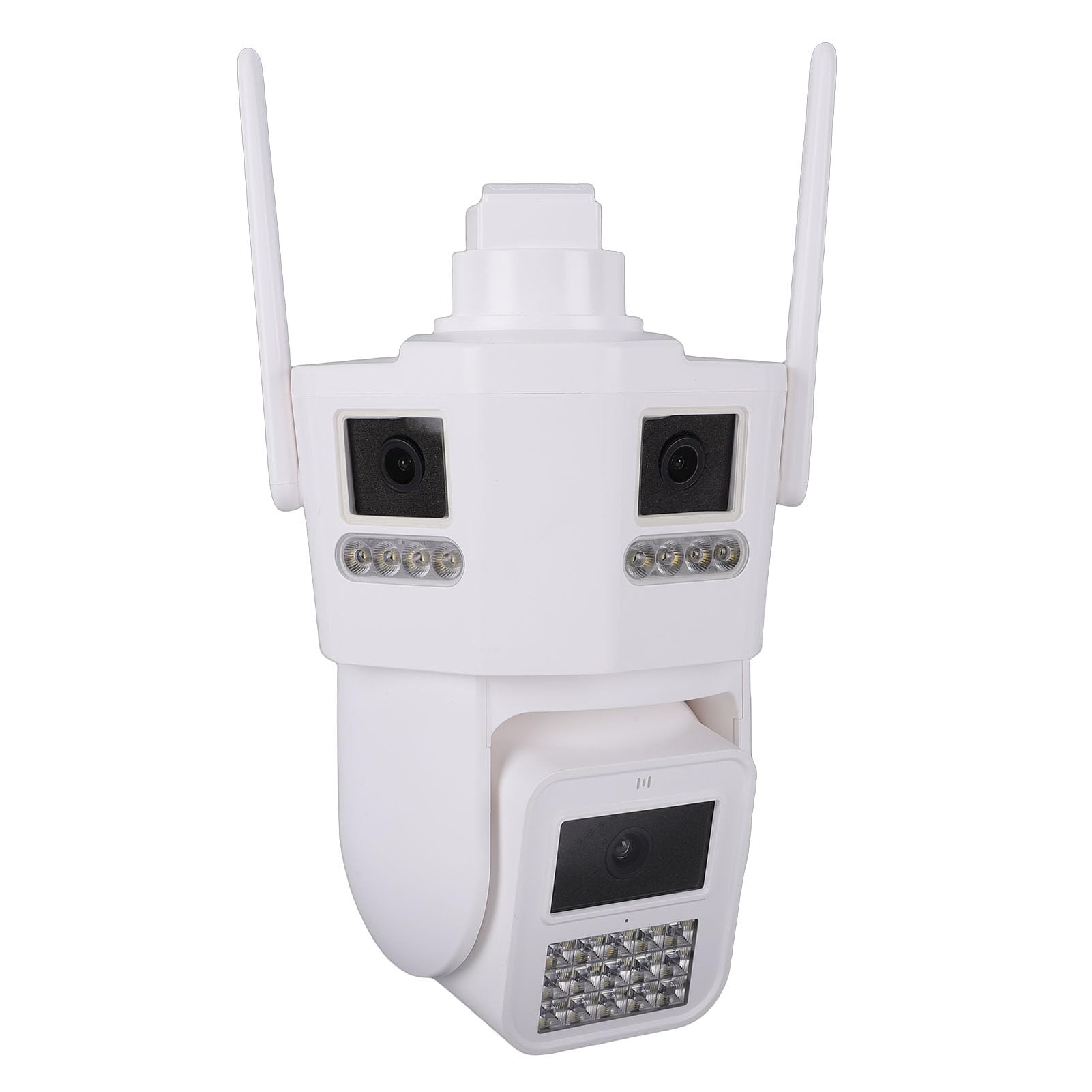 Cuifati Kamera Bezpieczeństwa Wi-Fi, Kamera PTZ z Potrójnym Obiektywem 6 MP, Zasięg 360° i Wykrywanie Ruchu AI, wodoodporność IP66 dla Bezpieczeństwa w Domu, do Użytku Wewnątrz i na