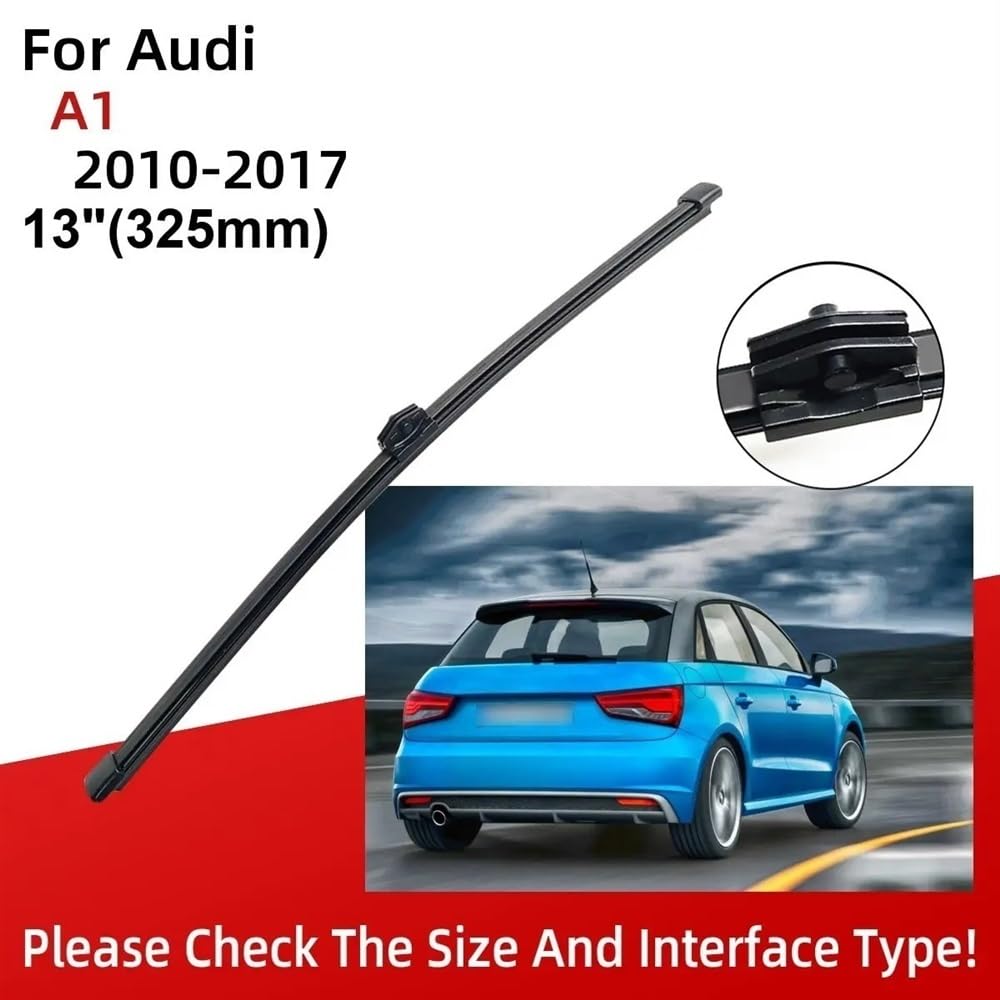 RECAMBO Essuie-glaces Avant Et Arrière Compatibles Avec Audi A1 | Type