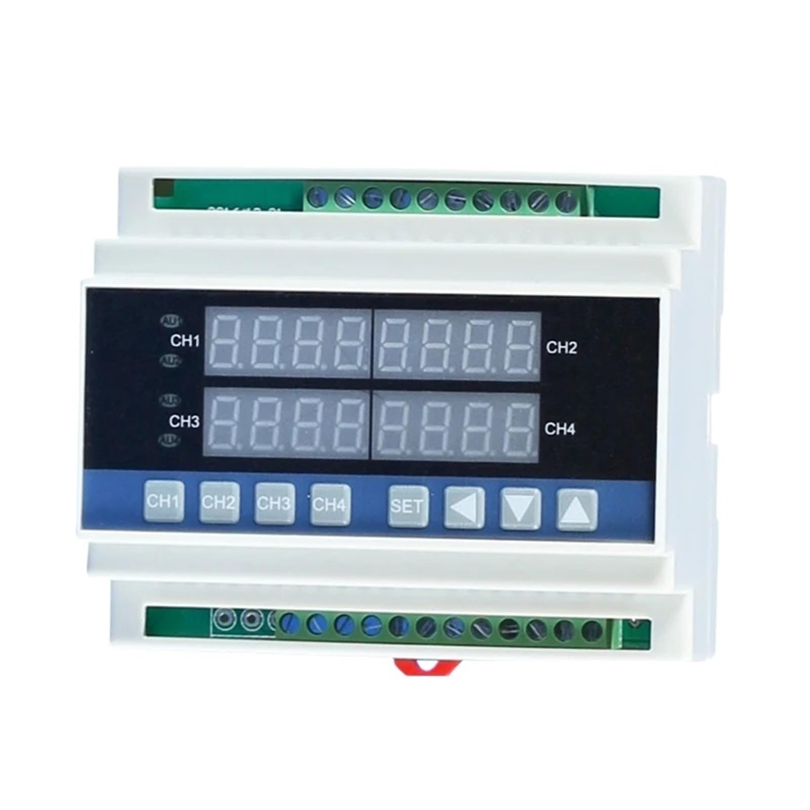 1 Uds. Controlador de temperatura Din tipo 4 vías mide múltiples puntos termostato digital de 4 canales(SSR out with RS485)