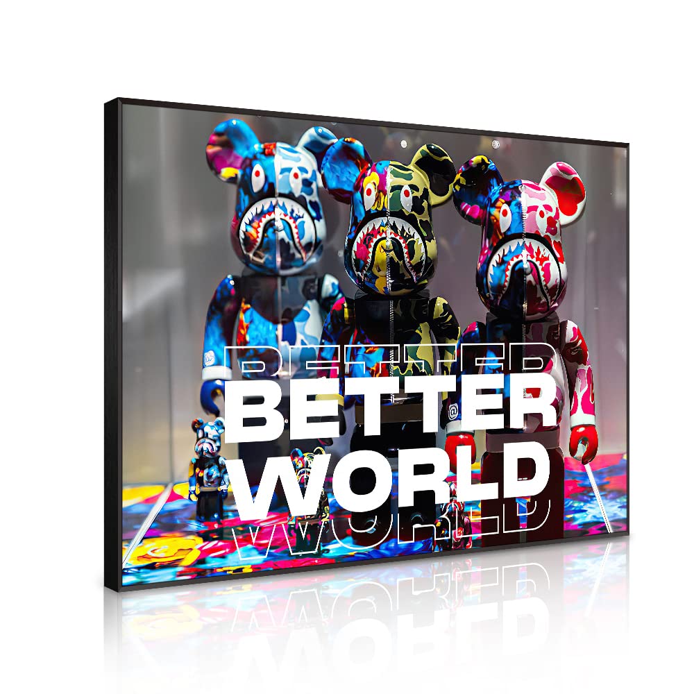 パブリックベア アートポスター サイズ75cm✖️75cm パブリックベア