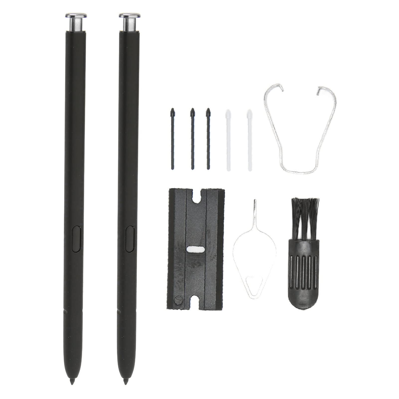 2 Stuks Telefoon Stylus Touchscreens S Pen Vervanging voor S22 S22 Ultra 5G, Stylus Pen met 5 Vervangbare Tips en Uitwerppen, Hoge Precisie Tekenpen Zonder BT (Paars