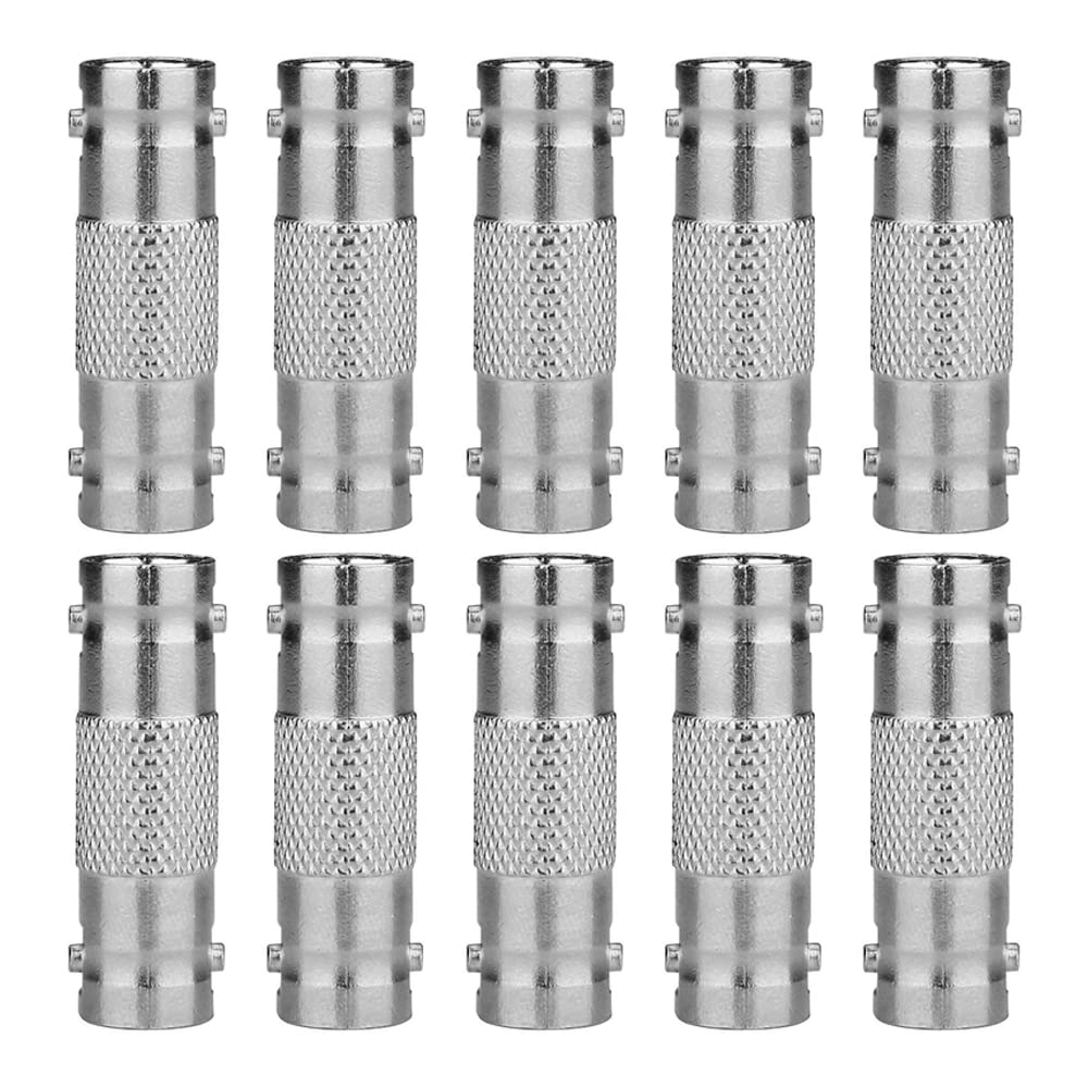 BeElion 10Pack BNC Hembra A BNC Hembra Jack Acoplador Adaptador Conectores Para Seguridad CCTV DVR Sistema De Cámara