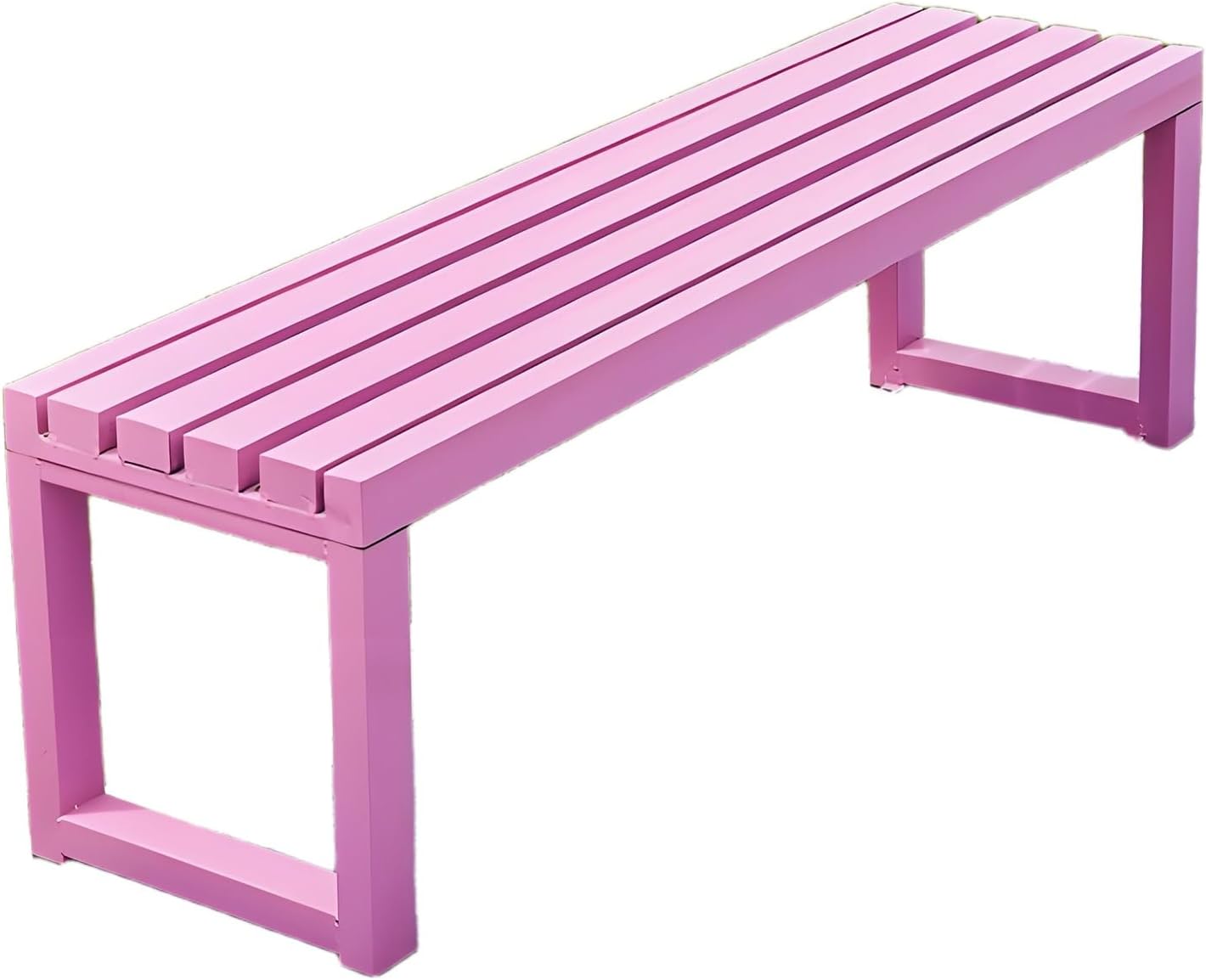 YVYKFZD Outdoor Patio Garden Bench, Traditional Park Bench Seat, Backless Benches Loveseat Chair, Minimalist Leisure Chair Seat, for Beach, Sunbathing, Pool, Lawn, Porch, Path(P,100cm/39.3")