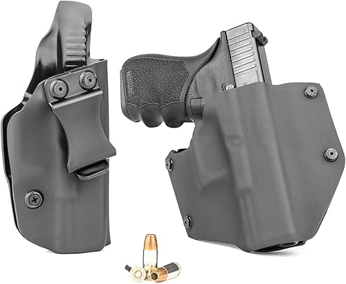 R&R Holsters OWB & IWB  Paquete combinado  2 fundas Kydex  exterior e interior de la cintura