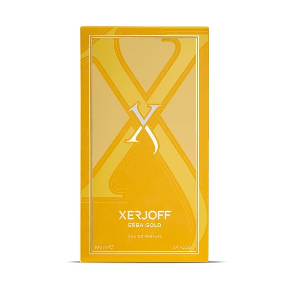Xerjoff Erba Gold Eau de Parfum, 100ml / 3.4 fl oz Citrus Amber Unisex Perfume (Citrus, Amber, Vanilla)