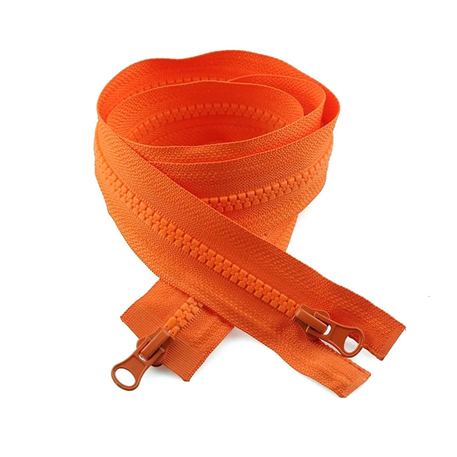 2 szt. 5# Podwójny suwak z żywicy z zamkiem błyskawicznym z otwartym końcem, ubrania, kurtki, akcesoria do szycia(Gray,100cm)