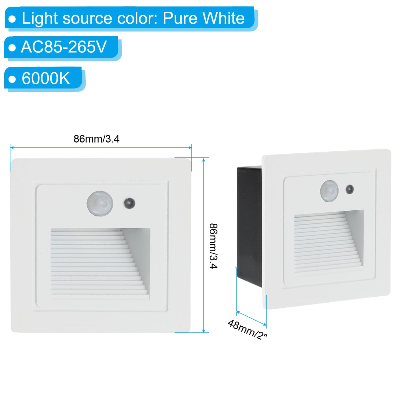 PATIKIL 6000K LED Step Light - Image 2