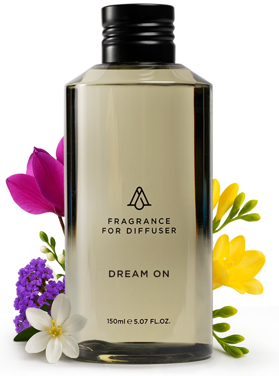 AromaPlan Hotel Scents Dream On 5 Fl Oz (148ml), Home Luxury Aroma & Hotel Fragrance Diffuser Oil- Hotel Diffuser Oil for Aromatherapy- USA Made, Bigger Bottle, Bolder Aroma & Longer Lasting