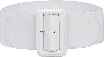 GRACE KARIN Women's Stretchy Belt 1950s 3 Inch Wide Elastic Belts