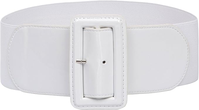 GRACE KARIN Women's Stretchy Belt 1950s 3 Inch Wide Elastic Belts