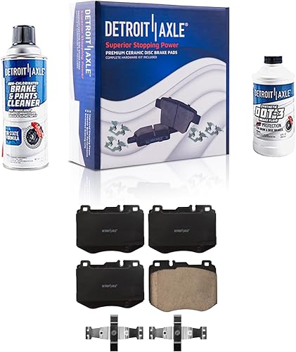 Miniatura 39 de Detroit Axle - Pastillas de Freno Zapatas de Freno para Honda Civic 1992-2000 1993 1994 1995 1996 1997 1998 1999 Pastillas de freno de cerámica