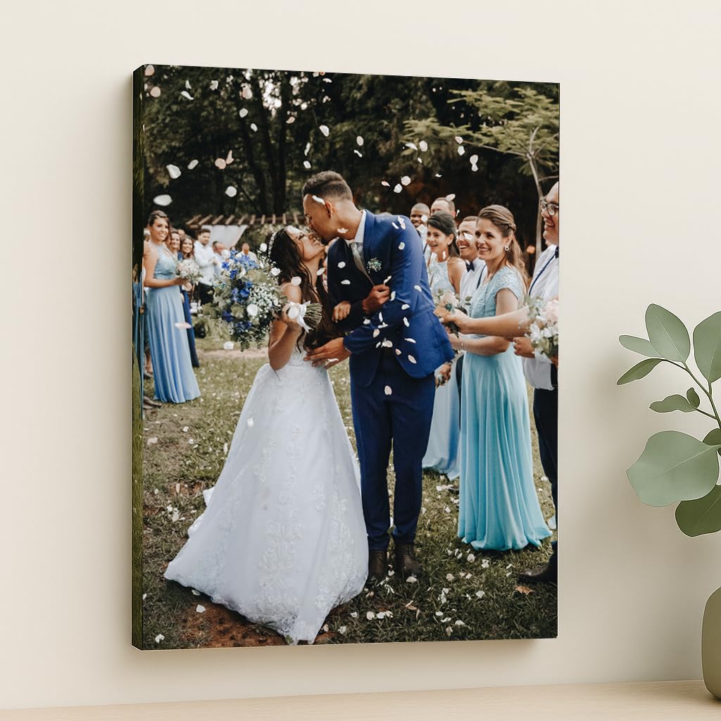 EvoArtPrints Personalised Canvas Prints | Custom Photo Gifts for Family, Pets & Special Occasions | Wall Art Décor (90L x 60W x 2H cm)
