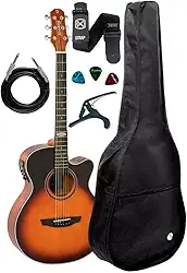 Violão Elétrico Mini Jumbo Strinberg Sa200c Hbs +kit Capa