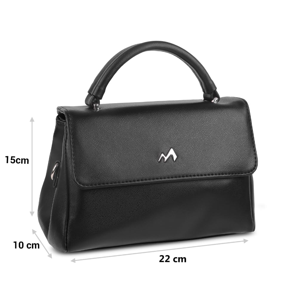 Image of Metro Women Classic Textured Handbag with Detachable Strap