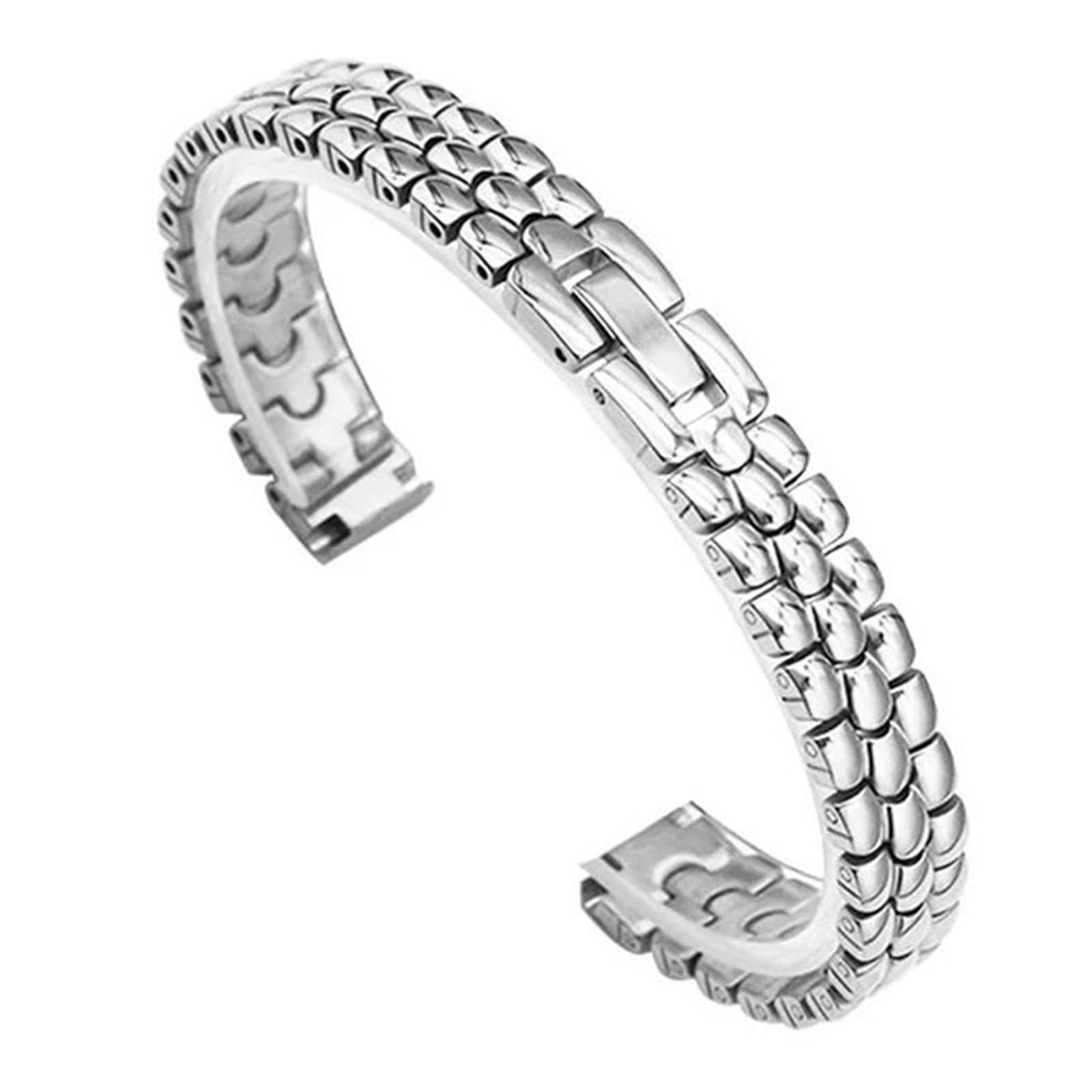 Bracelet de Montre en Acier Inoxydable, Petit Bracelet de 6 mm, 8 mm, 10 mm, Bracelet de Montre en métal, Bracelet en Or Rose