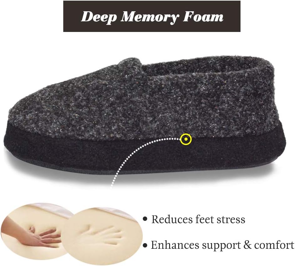 LA PLAGE Slippers for Boys Little/Big Kid House Shoes Warm Cotton Winter Cozy Indoor Slip-on Slippers with Hard Sole - Image 4