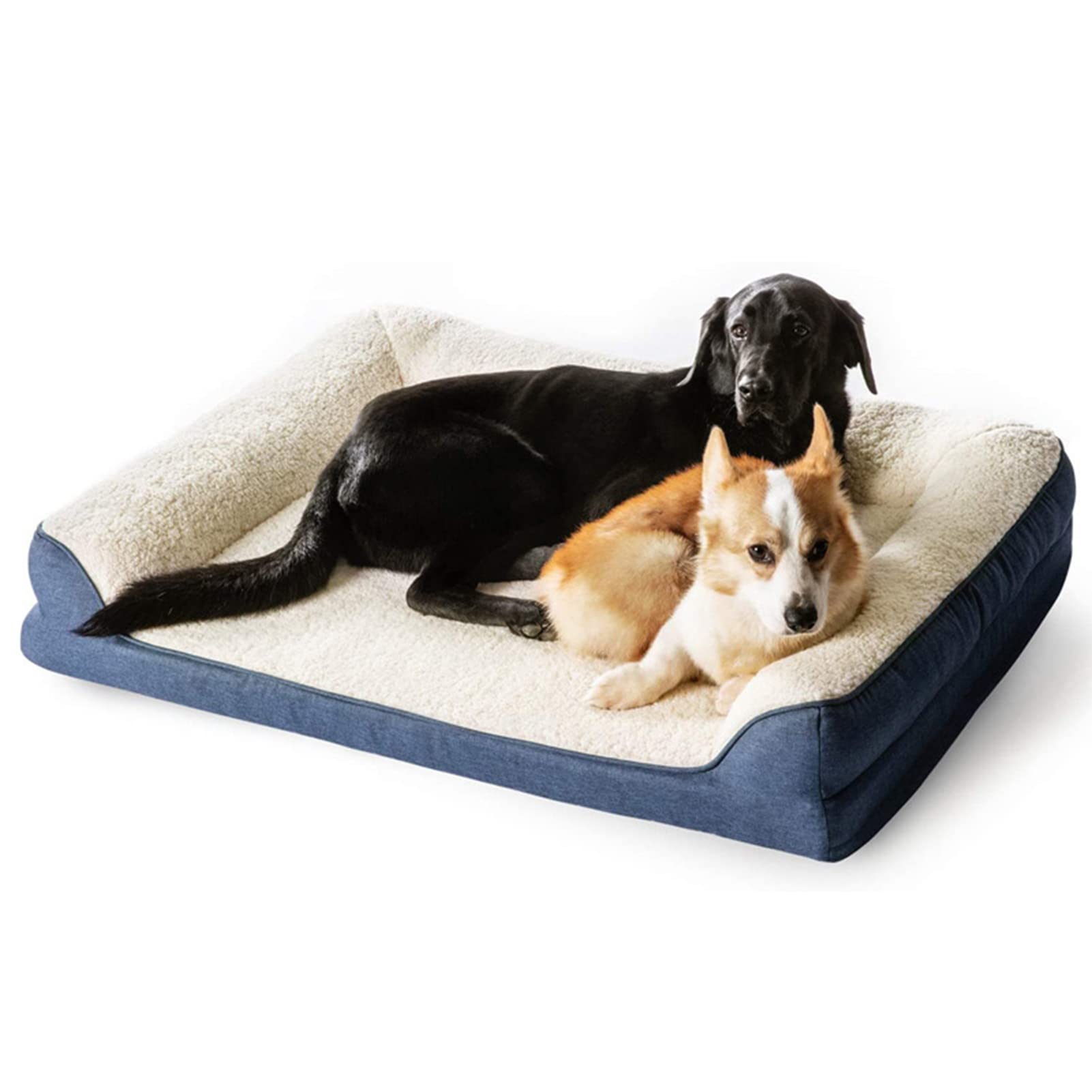 Sofá para mascotas, cama para dormir para perros, perrera para todas las estaciones, la cama ortopédica para perros se puede lavar, adecuada para camas pequeñas, medianas y grandes para perros y gatos