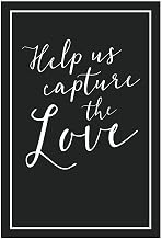 Fun Express Blank Hashtag Wedding Sign - Customizable Party Decor for Wedding Hashtags Photo Booths and Social Media Moments - Perfect for Weddings Engagements and Special Celebrations - 1 Piece