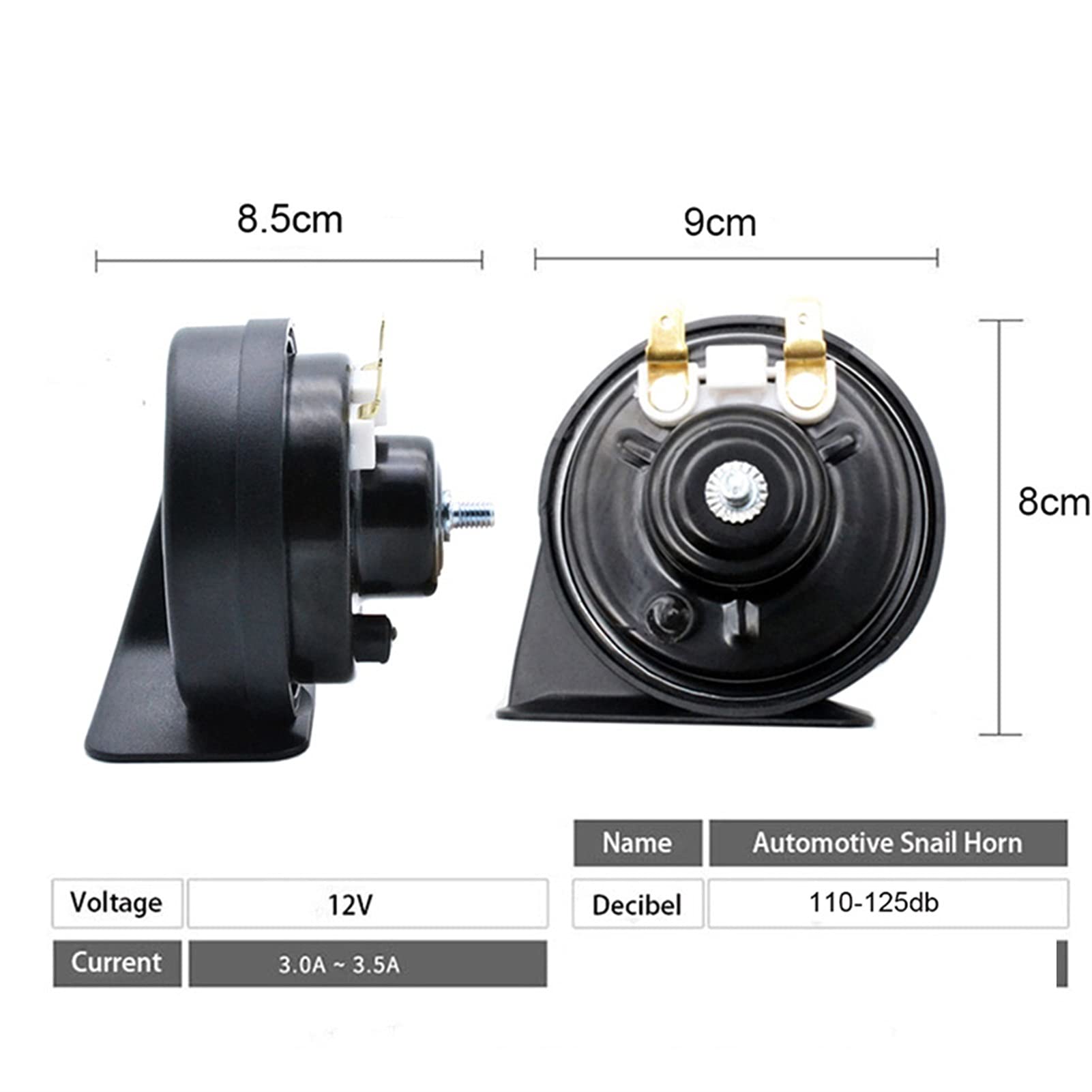 12V 110-125db Snail Air Horn Głośny Wodoodporny Samochodowy Klakson Dwutonowy Auto Horns, dla Forda, dla F-150, MK11 2004-2008 super głośny klakson samochodowy ślimak