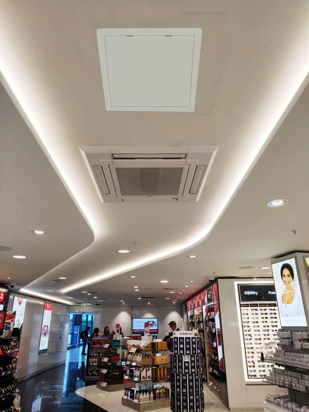 Fengze Plastic Access Panel (18x18inch) Access Doors Decorative Ceiling Tile 450x450mm Separate of Door and Frame