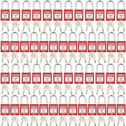 Lockout Tagout Safety Key Locks (50pcs)