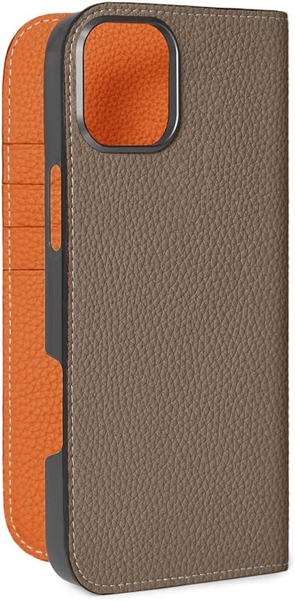 BONAVENTURA】(for iPhone16Plus) ダイアリーケース シュリンクレザー