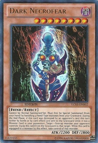 Amazon.com: YU-GI-OH! - Dark Necrofear (LC03-EN002) - Legendary