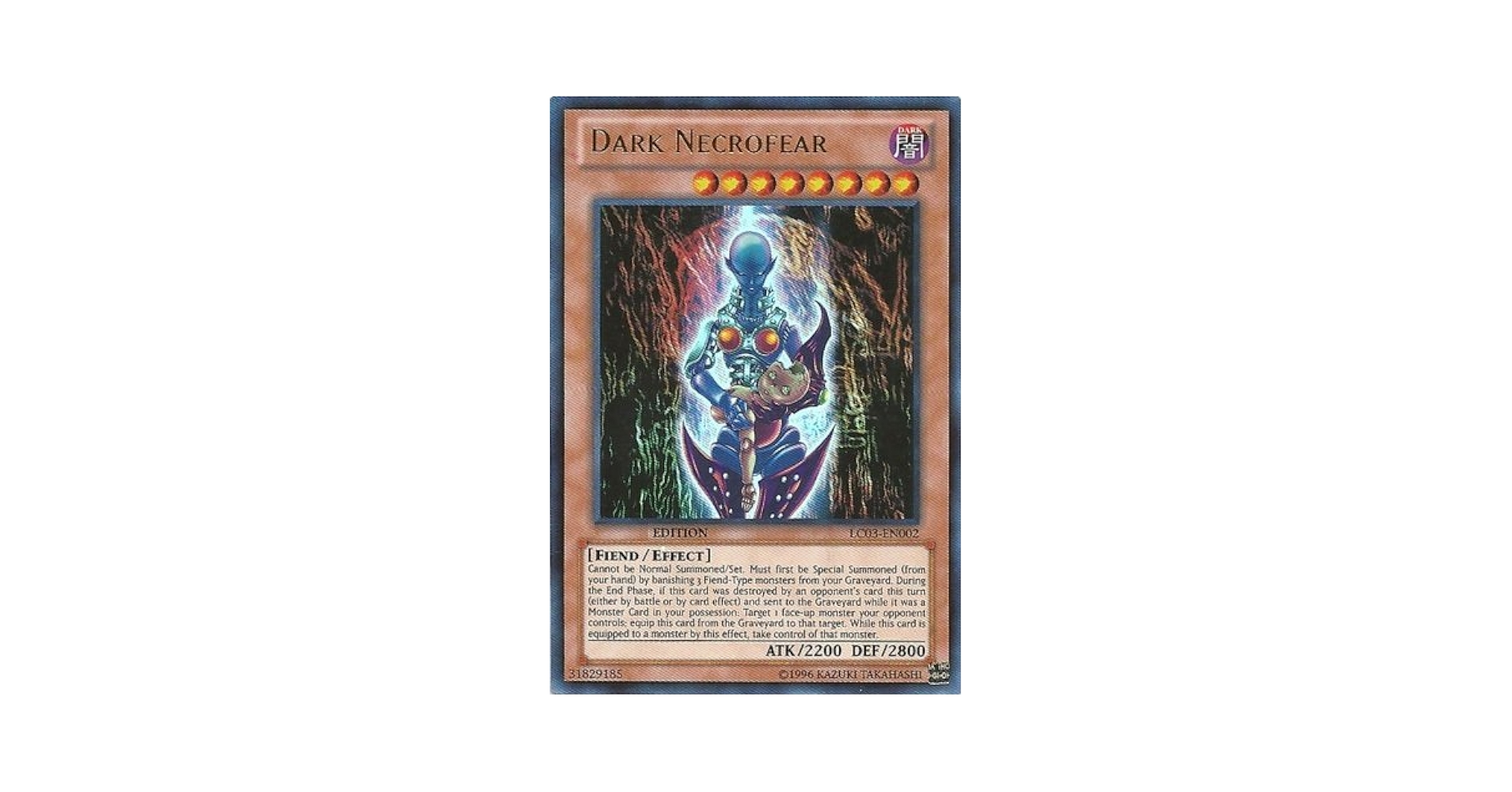 Amazon.com: YU-GI-OH! - Dark Necrofear (LC03-EN002