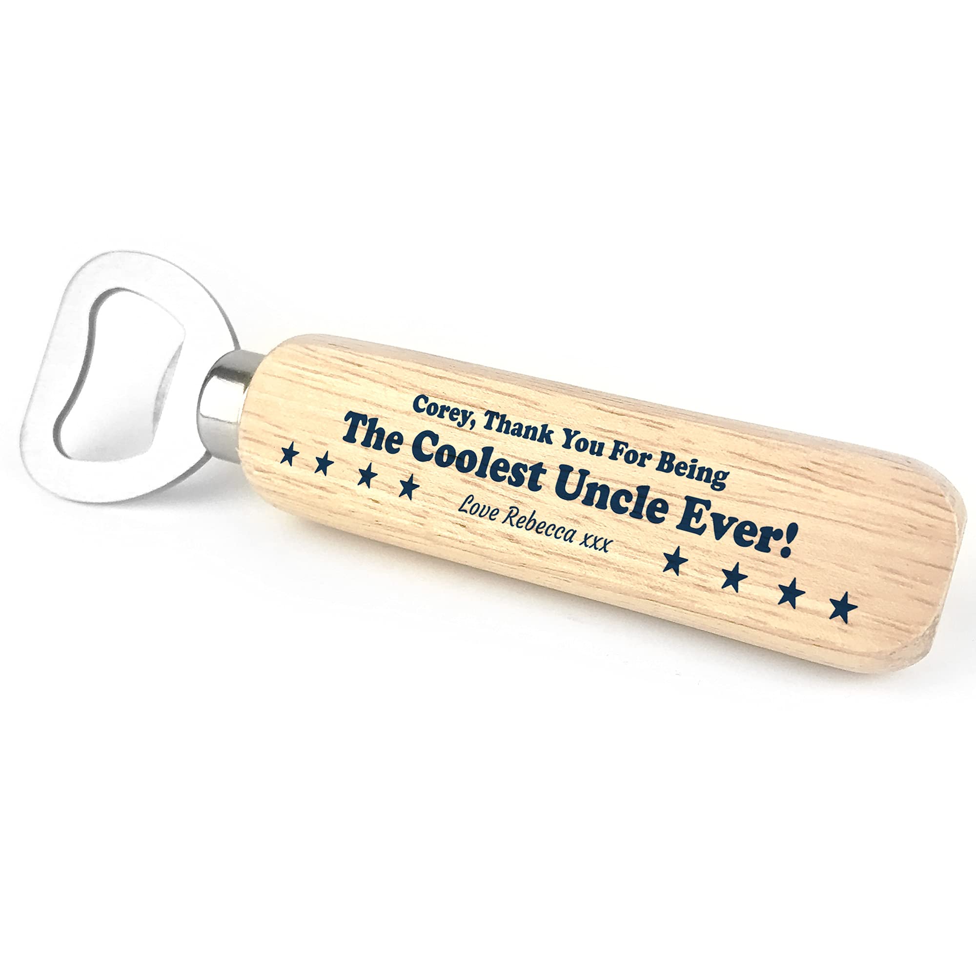 Personalised Uncle Gift Bottle Opener Funny Birthday Christmas for Him
