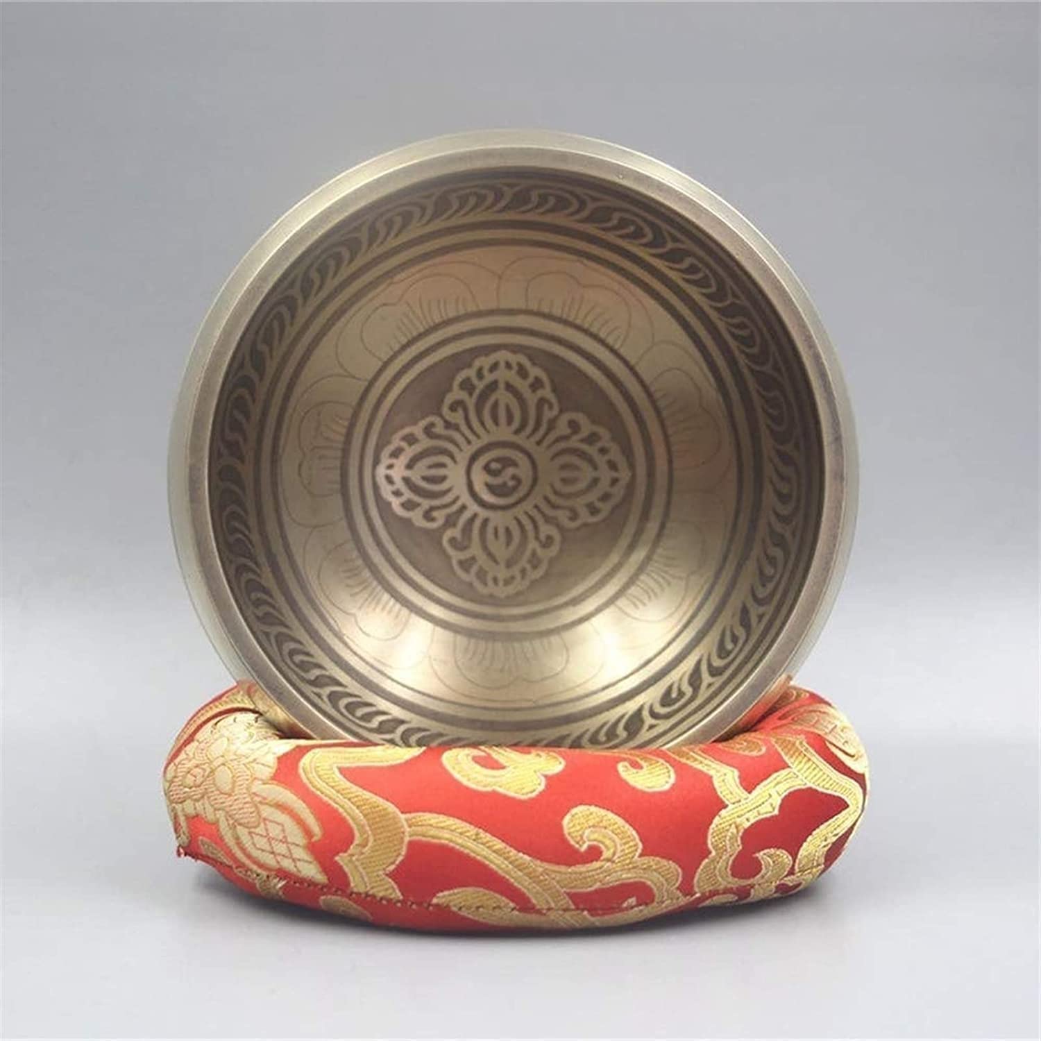 Set di Campane tibetane per Meditazione, martellate a Mano in Nepal, per Yoga, guarigione dei Chakra, Meditazione Zen con percussore e Cuscino, Regalo Buddista.