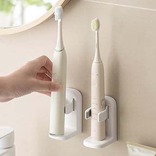 Toski Elektrischer Zahnbürstenhalter 2er Set, Wand befestigter Zahnbürstenhalter, Ohne Bohren Halterung Elektrische Zahnbürste