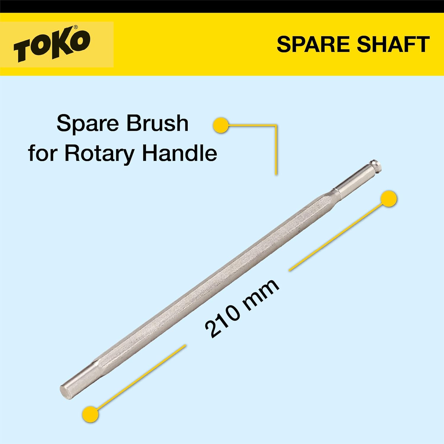 TOKO Rotobrush Shaft - Spare Brush Rotobrush System - 210mm
