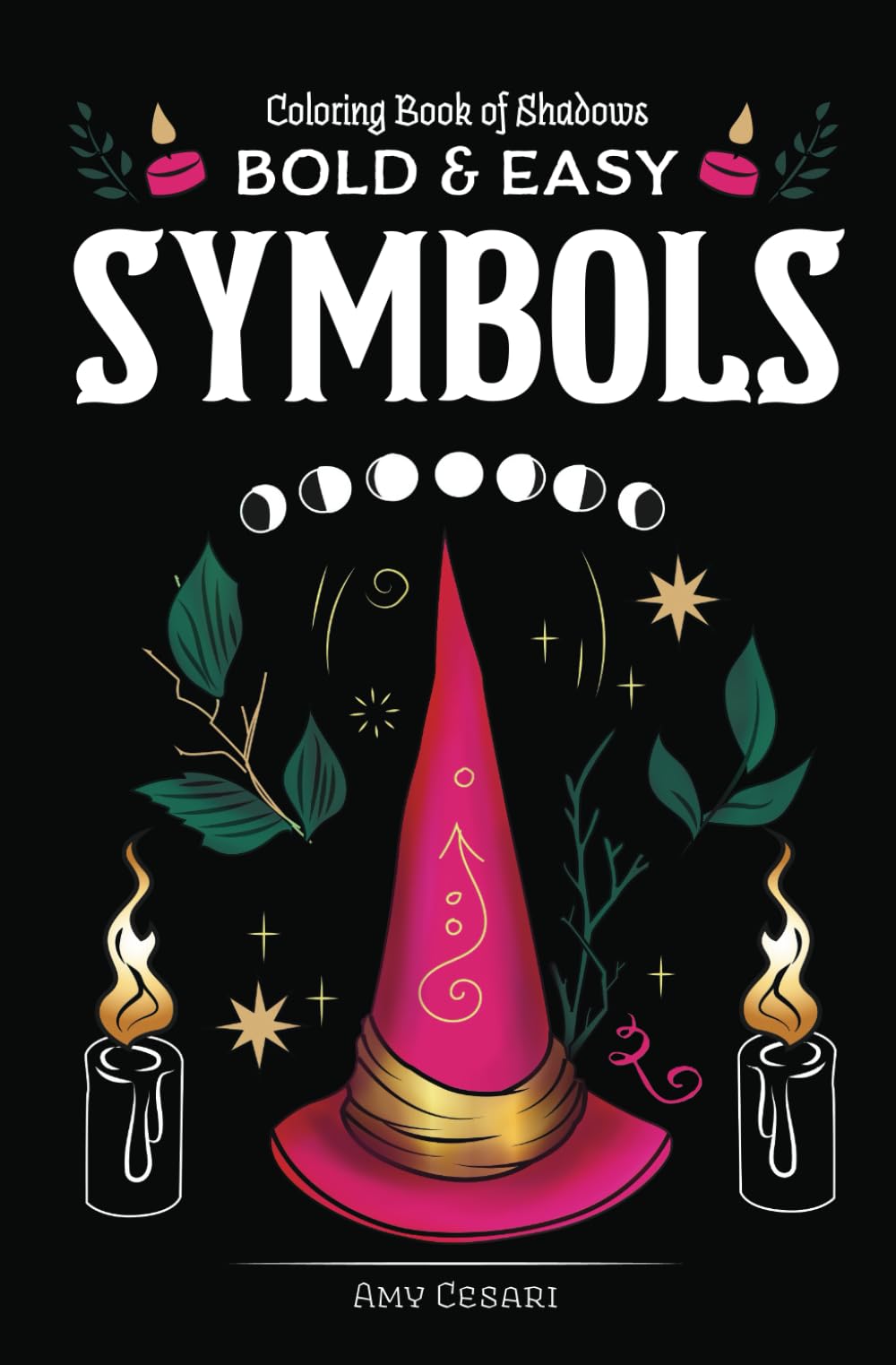 Coloring Book of Shadows: Bold and Easy Symbols (Pocket Grimoire)