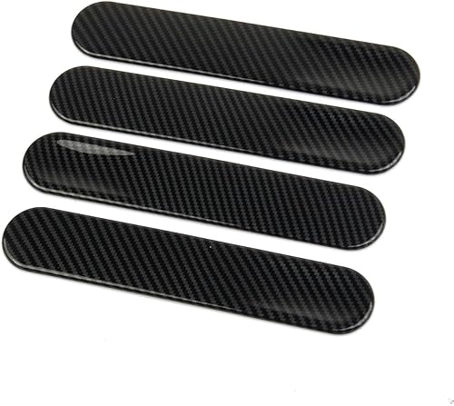 Miniatura 3 de Ajuste exterior de la cubierta de las manijas de la puerta lateral del estilo de la fibra de carbono para Rivian R1T R1S