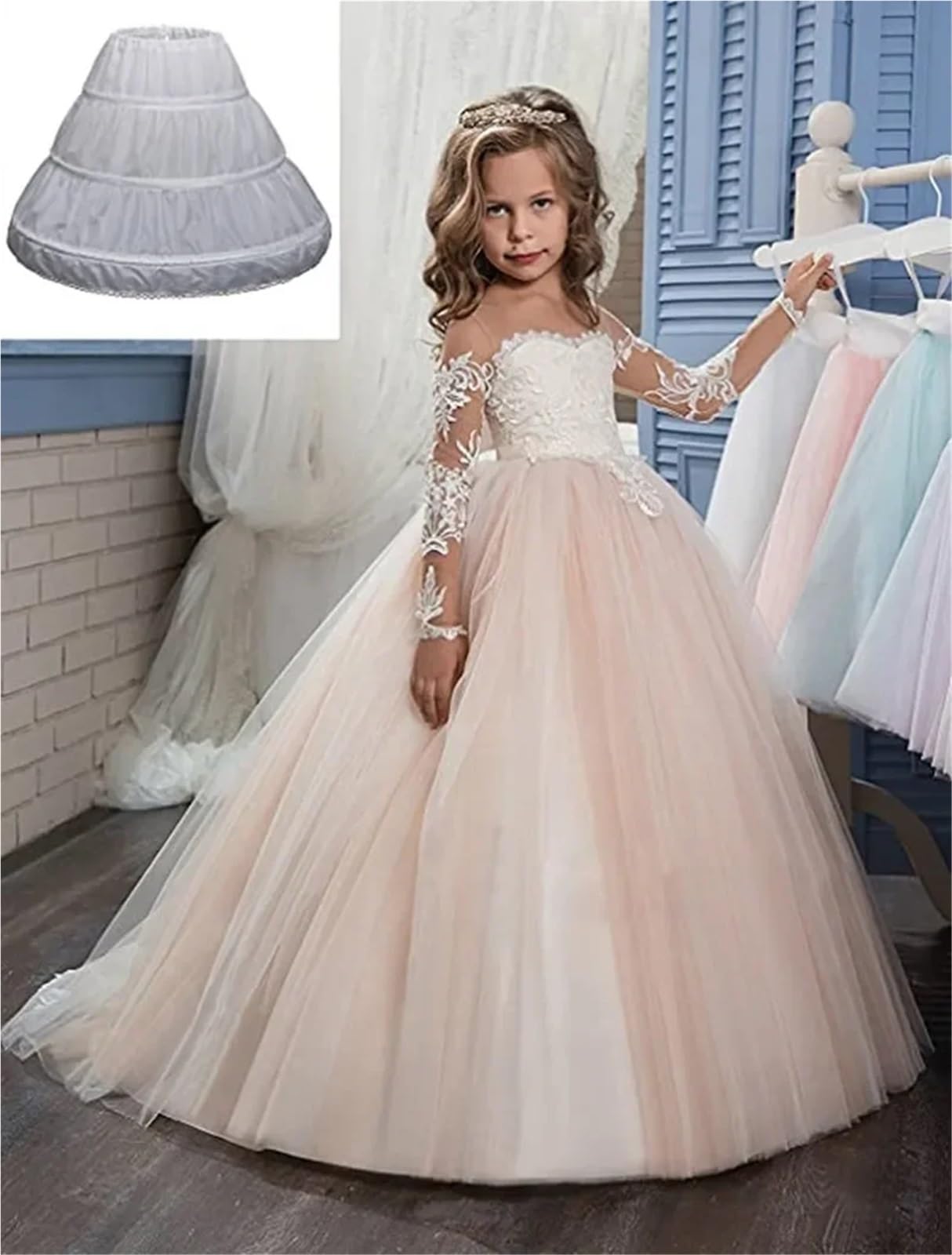Jupon for robe, jupons for demoiselles d'honneur, petites crinolines, jupes à cerceaux, style Lolita pour Jupons