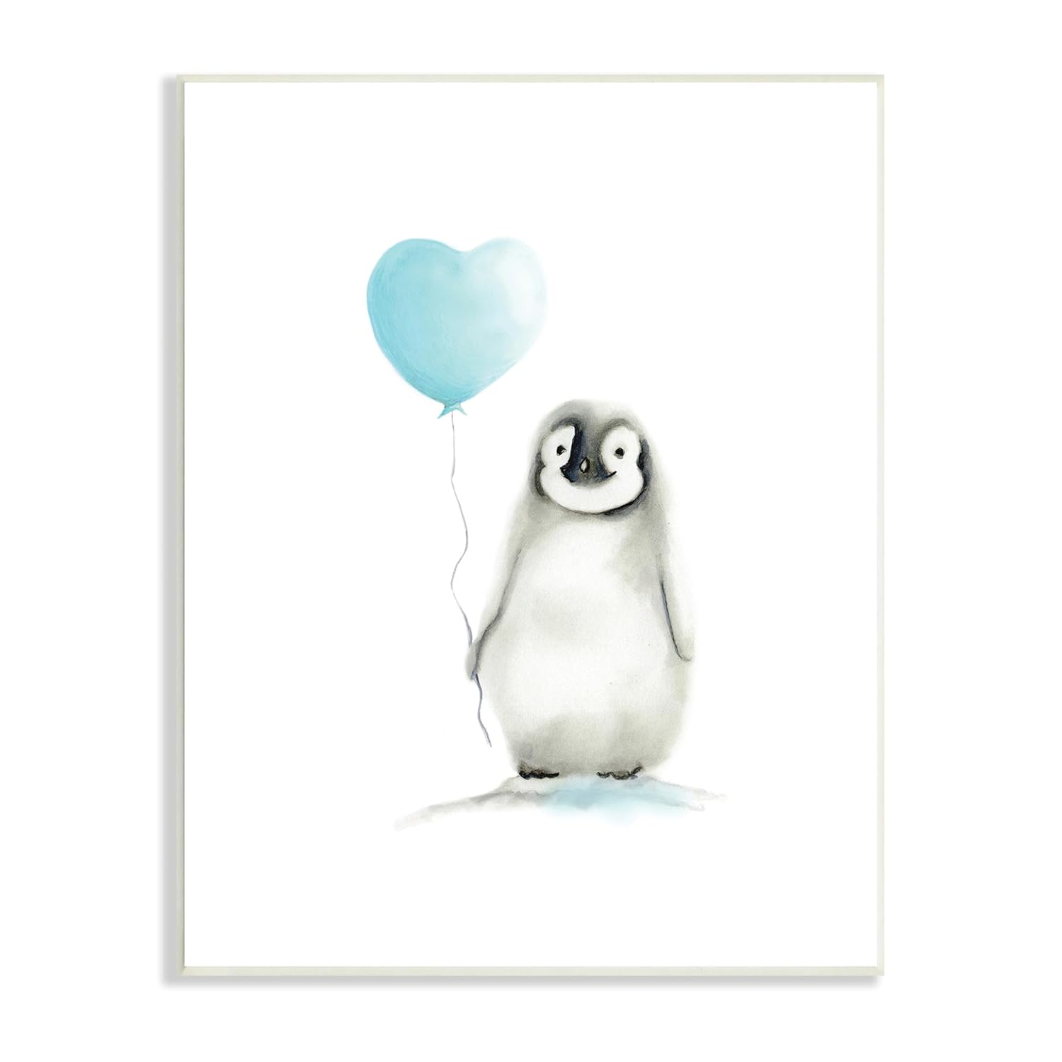 The Kids Room by Stupell Baby Penguin with Blue Balloon Wall Plaque, 13x19, Multi-Color