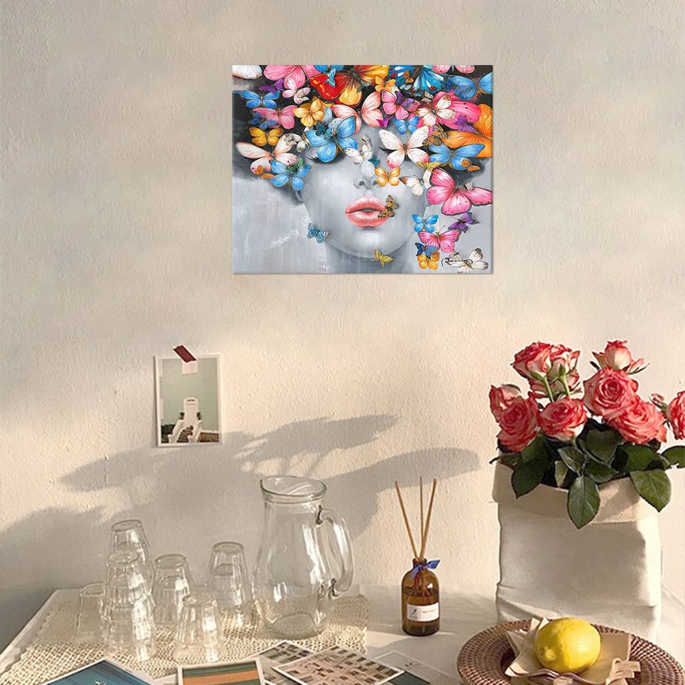 Peinture Par Numéros TISHIRON - Jardin Lune Et Vignes - 40.6x50.4cm - Kit Adultes/Enfants