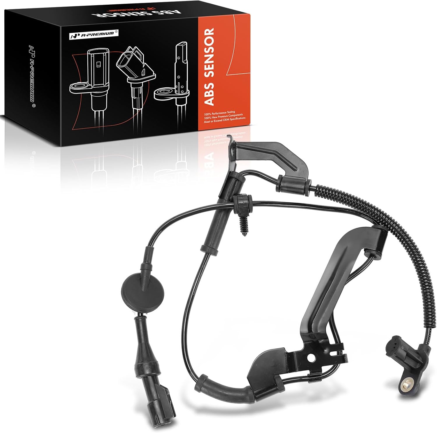 A-Premium Front Left ABS Wheel Speed Sensor Compatible with Ford & Mercury Models - Mariner 2009-2011, Escape 2009-2012, Sport Utility - Replace# 9L842C205A, 9L8Z2C205A