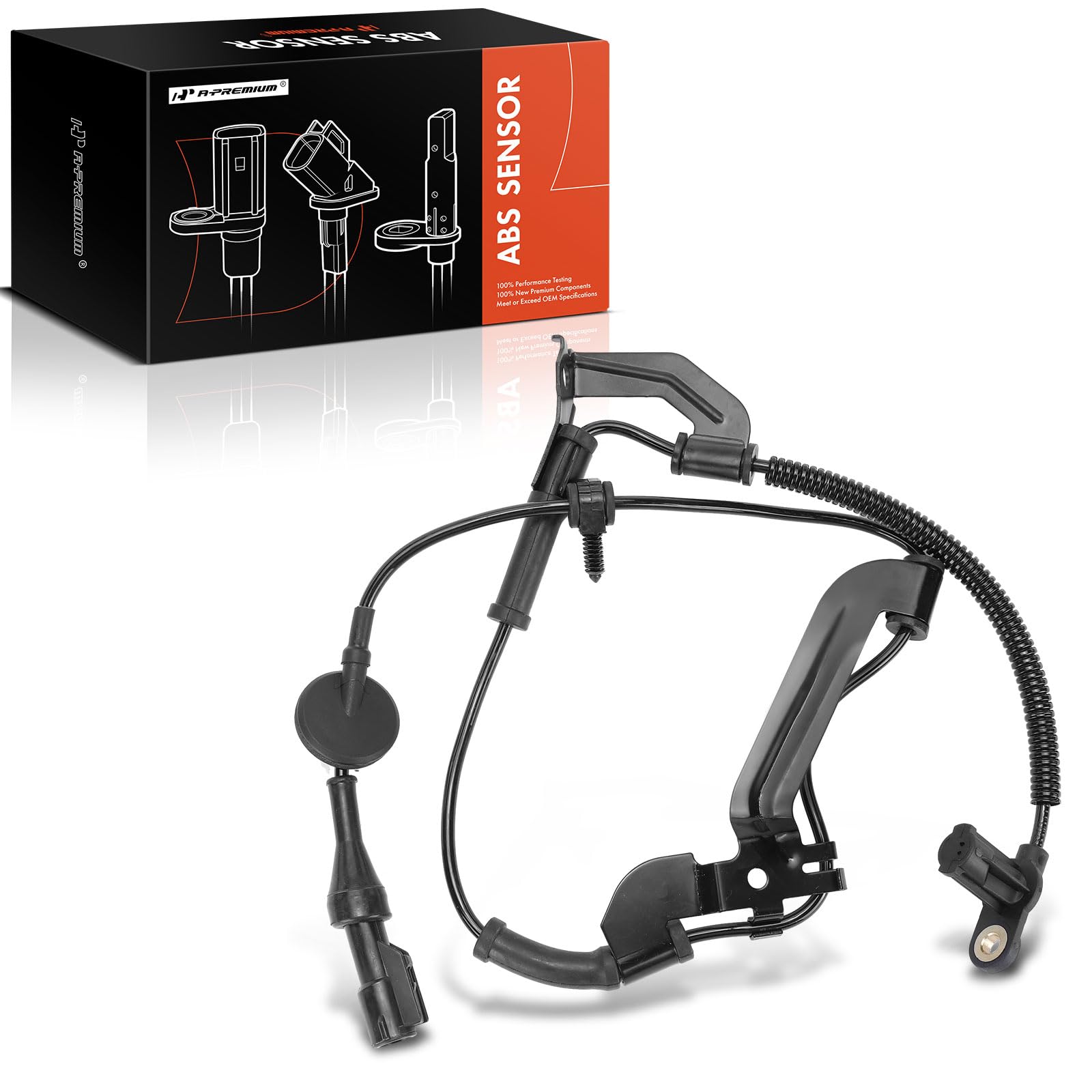 A-Premium Front Left ABS Wheel Speed Sensor Compatible with Ford & Mercury Models - Mariner 2009-2011, Escape 2009-2012, Sport Utility - Replace# 9L842C205A, 9L8Z2C205A