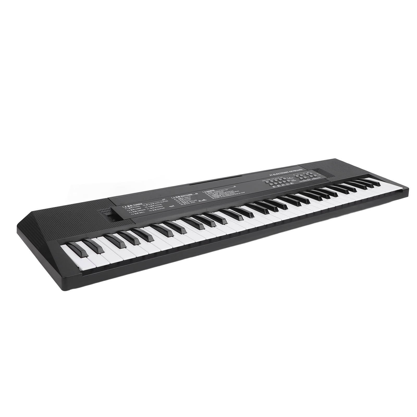 CHICIRIS 61-klawiszowa Klawiatura Elektroniczna, Przenośna Klawiatura Fortepianowa z 8 Brzmieniami Instrumentów 6 Utworów Demonstracyjnych 5 Rytmów, Edukacyjna Zabawka Muzyczna dla Dzieci