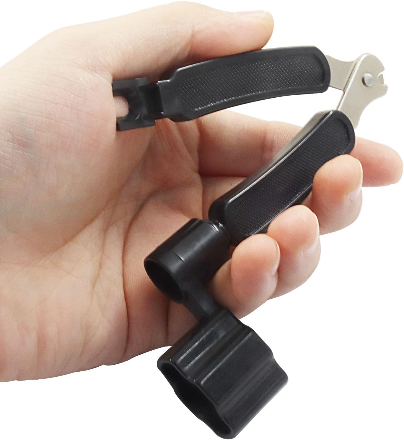 3 in 1 Guitar String Winder Cutter Pin Puller, Black