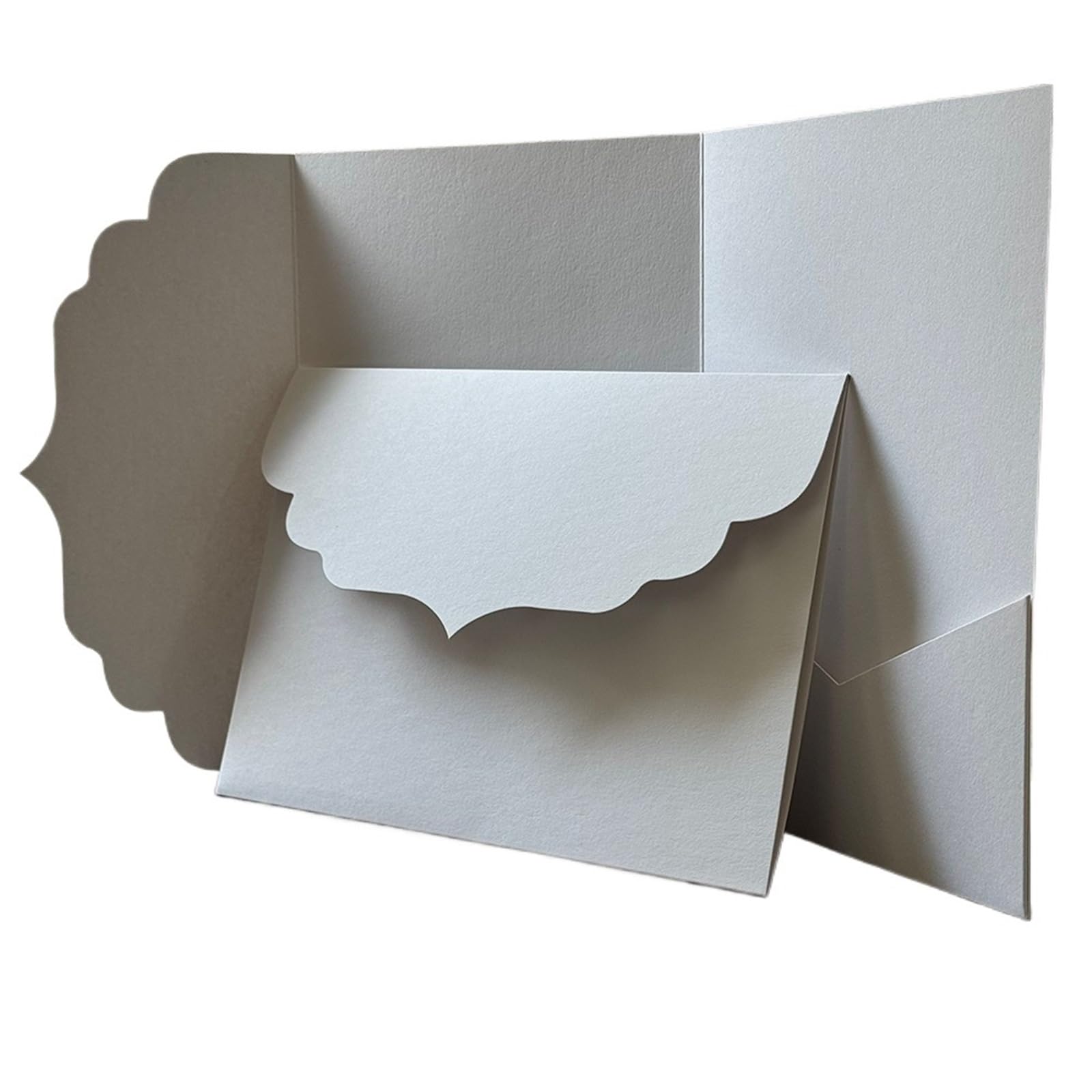 invitación invitación boda Tarjetas de invitación de boda con bolsillo en blanco for todas las ocasiones, con sobres, multicolor, 40 Uds.(White)