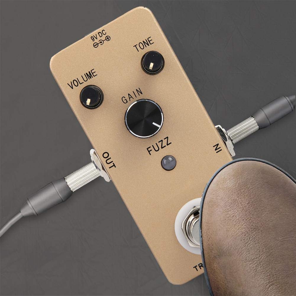 Stabile Pedale Effetto Chitarra elettrica retrò con Vero Pedale Effetto Bypass, Hard Rock Stile Fuzz per Musicisti Punk Rock