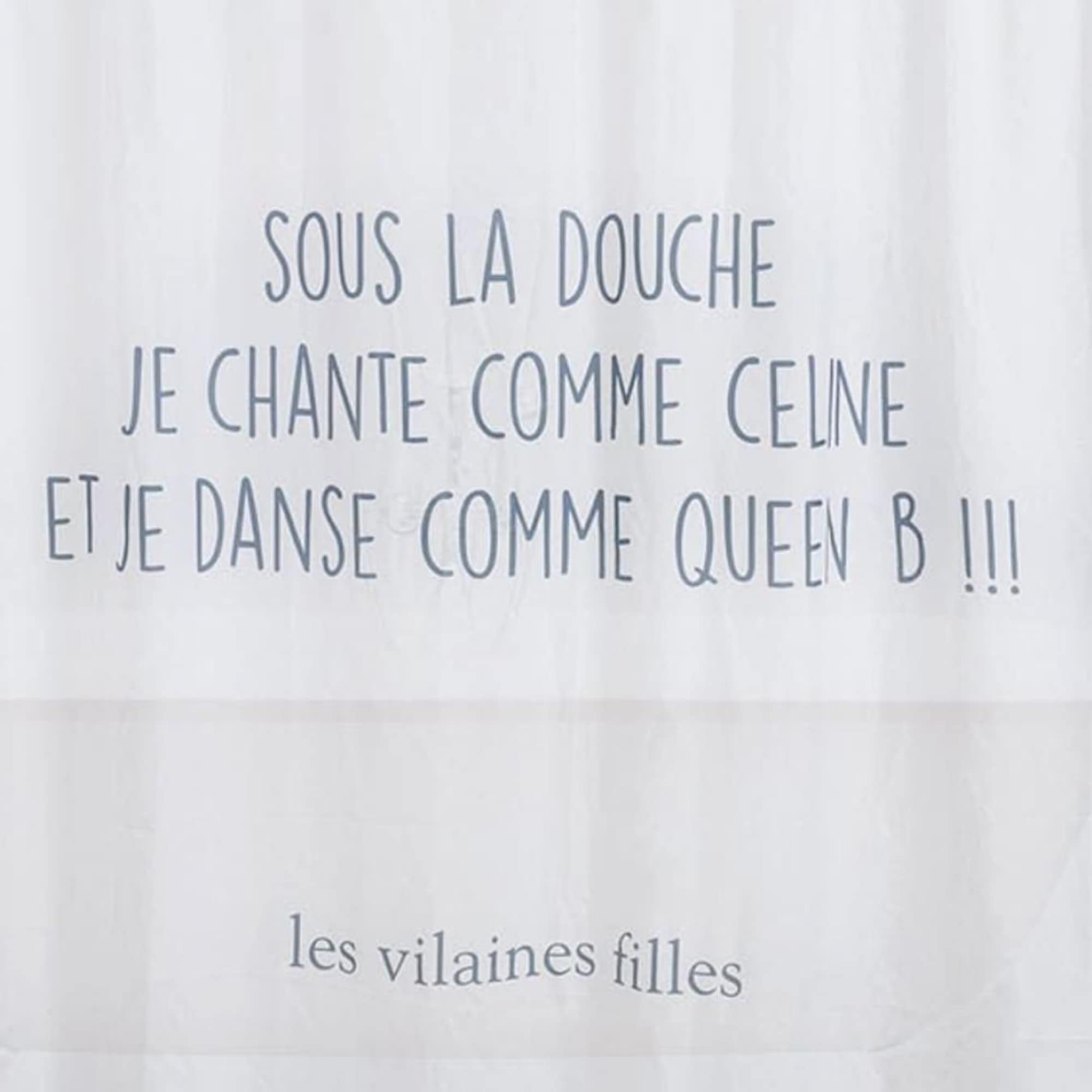 Rideau de douche Céline et Queen B pour une ambiance joyeuse