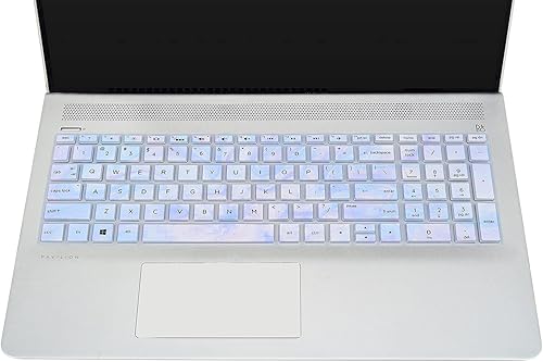Vista 2 de Protector de teclado compatible con HP Pavilion 15.6" Series/HP 15.6" pantalla táctil portátil 15-BS020WM/HP Pavilion x360 15.6" Series/HP Envy x360