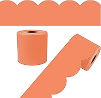 Vista 29 de Carson Dellosa Farmhouse 65 pies de bordes de tablaroca de gingham negro y blanco para tablón de anuncios, 1 rollo de borde festoneado para pizarra